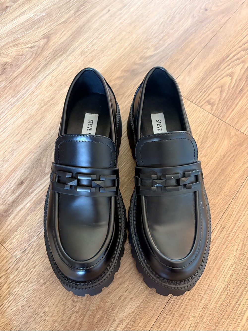 Steve Madden Aerin platform loafers in black women’s size 7 - Picture 2 of 8